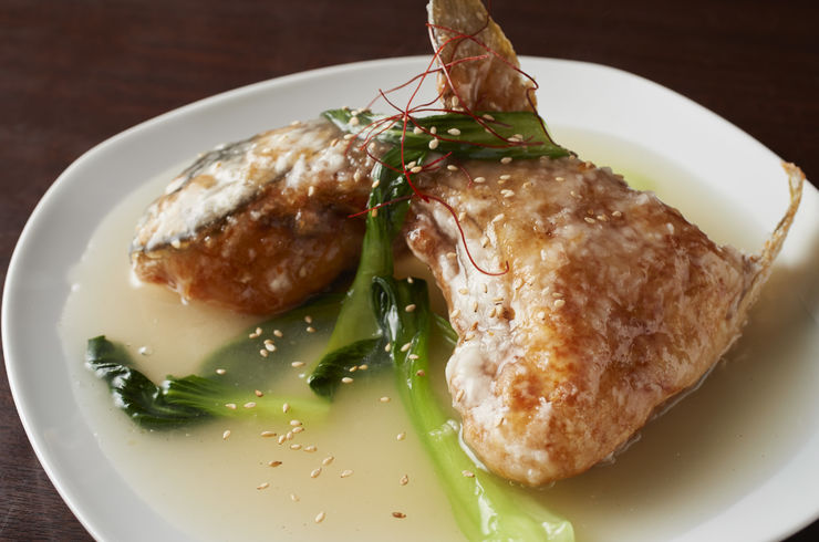 鰤カマの中華あんかけ