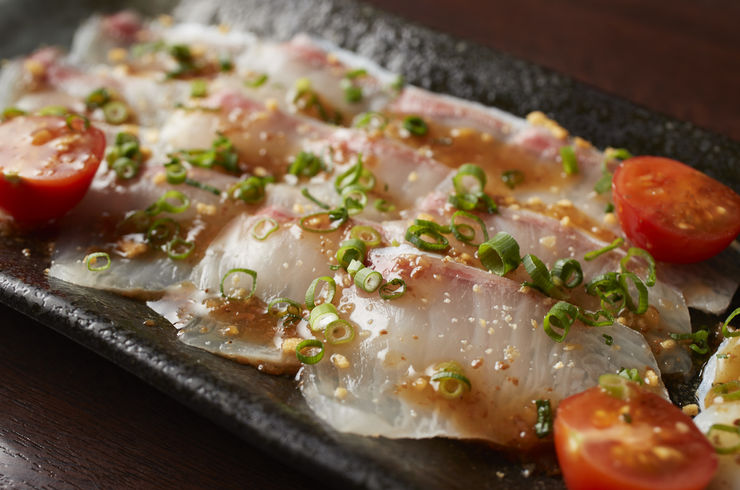 鮮魚の和風カルパッチョ